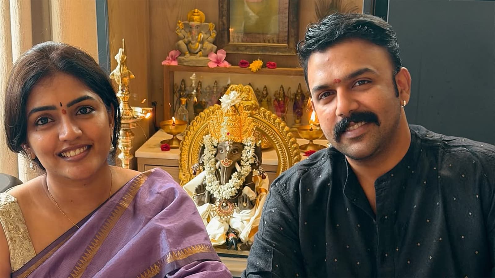 Tharun Bhascker and Eesha Rebba’s Vinayaka Chaturthi Snap Rekindles Romance Buzz