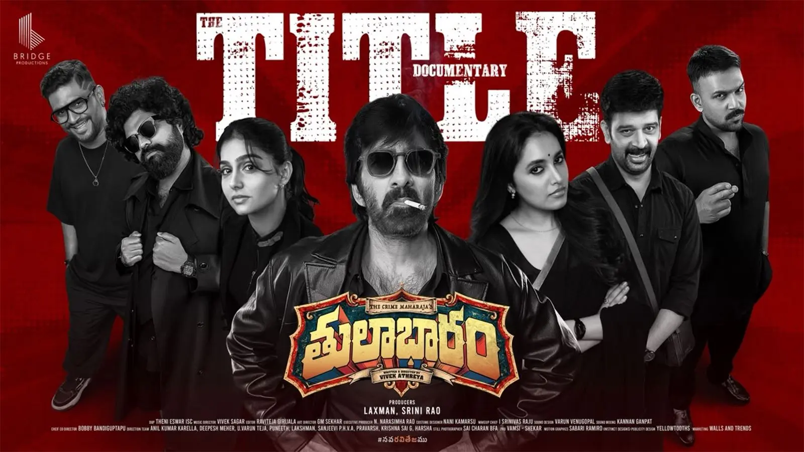 Ravi Teja Teams Up with Director Vivek Athreya for ‘Thulabharam’, Title Unveiled via Documentary